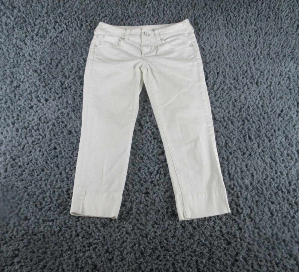 Tommy Bahama Jeans Womens 4 White Denim Crop 30x22.5*